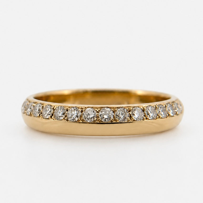14K Yellow Gold Diamond Eternity Band