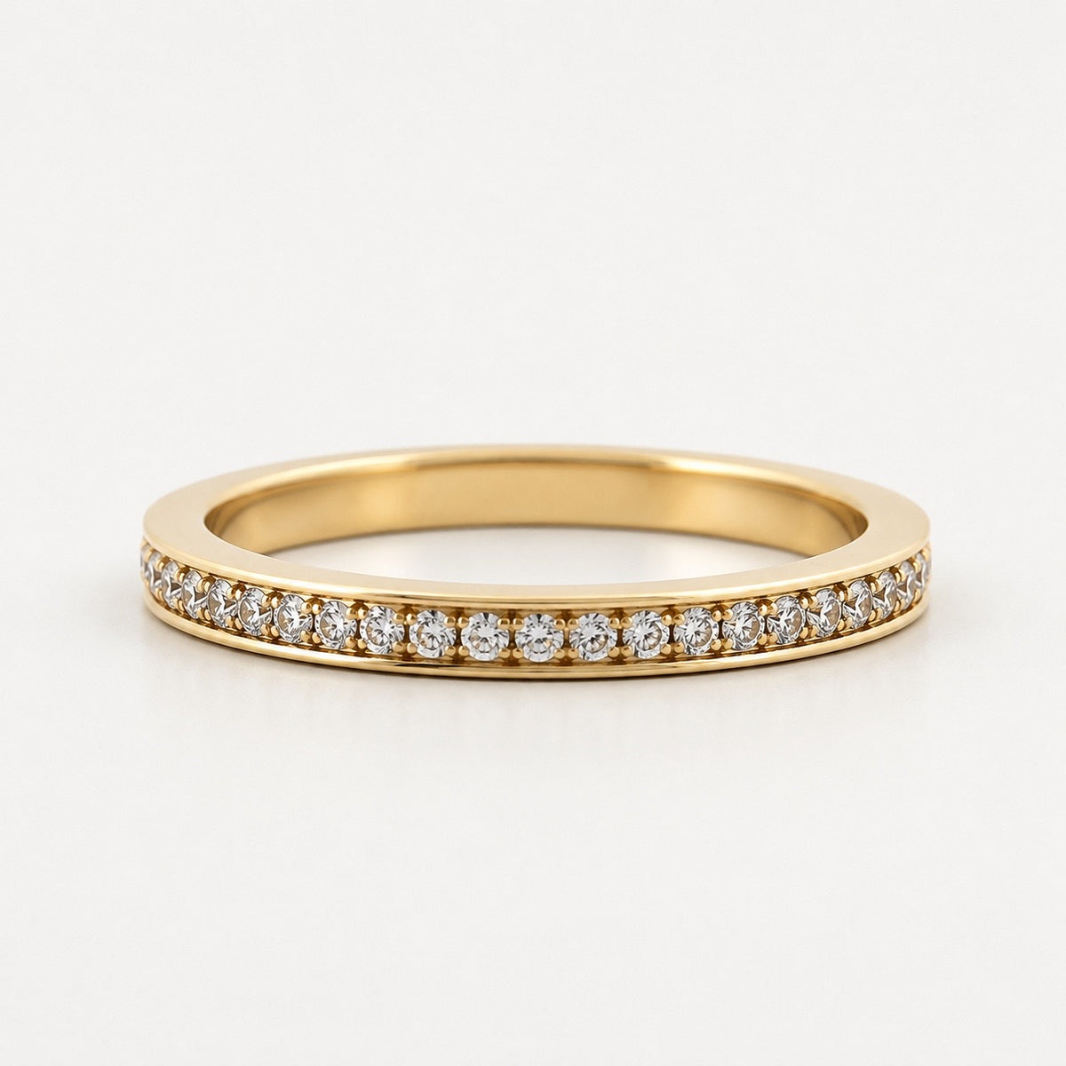 14K Yellow Gold Diamond Eternity Band