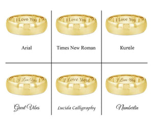 "BEDROCK " Tungsten Carbide Rose Gold Ring 4mm, 8mm w/ Hammered Design - Pristine Pieces By Amy