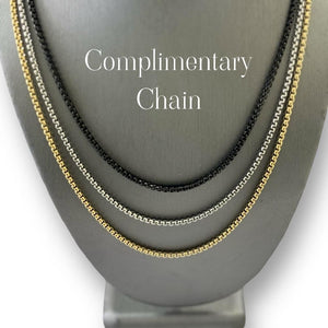 "CHROMATIC" Tungsten Carbide Black Ring 8mm w/ Silver Edges - Pristine Pieces By Amy